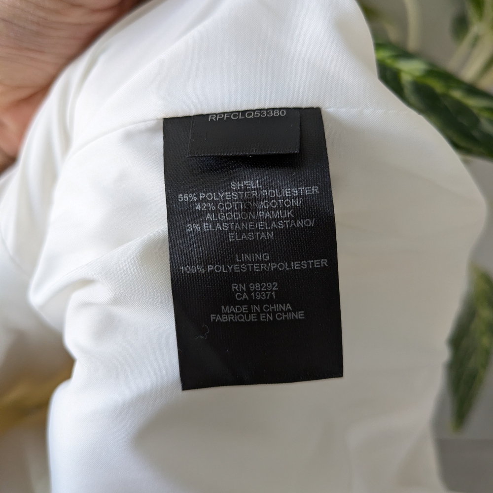 Tibi Asymmetrical White Textured Skirt - Picture 5 of 9